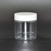 Customized 100ml clear wide mouth jar cream container