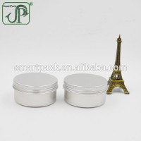 Empty thick wall 80g silver Aluminium jar Tea packaging