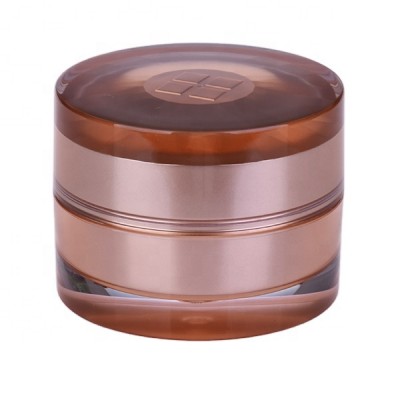 Manufacturing refillable rose gold  2oz acrylic powder jars nail gel empty jars for lotions and creams