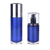 Customized sell well 30ml 50ml blue luxury acrylic plastic spray water bottle