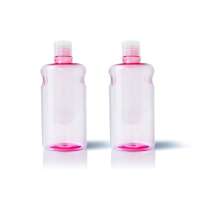 Hot sale 300ml custom portable round plastic pet bottle with screw on cap