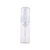 Wholesale high quality transparent screw foaming pump bottle 100ml 50 ml foam cleanser bottle