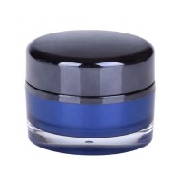 High quality health care cosmetics 30g 50g cosmetics double wall acrylic cream jars blue